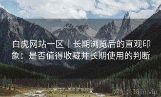白虎网站一区｜长期浏览后的直观印象：是否值得收藏并长期使用的判断