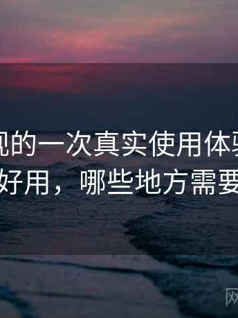 天美影视的一次真实使用体验：哪些地方好用，哪些地方需要适应