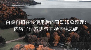 白虎自扣在线使用后的直观印象整理：内容呈现方式与主观体验总结