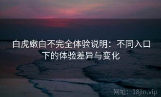 白虎嫩白不完全体验说明：不同入口下的体验差异与变化
