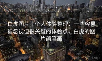 白虎图片｜个人体验整理：一些容易被忽视但很关键的体验点，白虎的图片简笔画