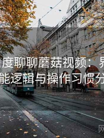 从用户角度聊聊蘑菇视频：界面设计、功能逻辑与操作习惯分析