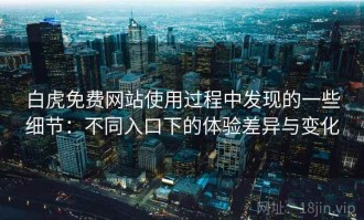 白虎免费网站使用过程中发现的一些细节：不同入口下的体验差异与变化