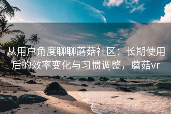 从用户角度聊聊蘑菇社区：长期使用后的效率变化与习惯调整，蘑菇vr