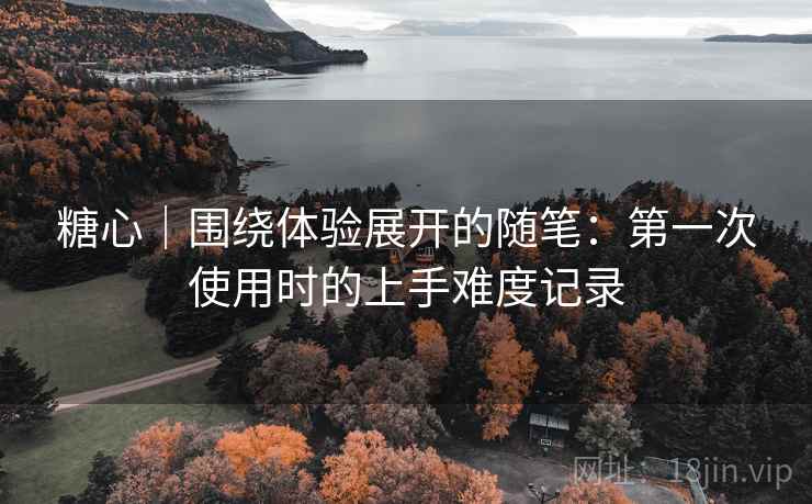 糖心|围绕体验展开的随笔:第一次使用时的上手难度记录 糖心|围绕体验展开的随笔:第一次使用时的上手难度记录