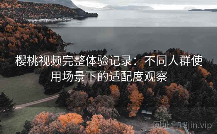 樱桃视频完整体验记录：不同人群使用场景下的适配度观察