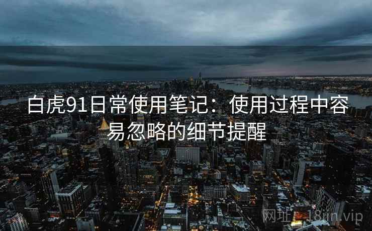 白虎91日常使用笔记：使用过程中容易忽略的细节提醒