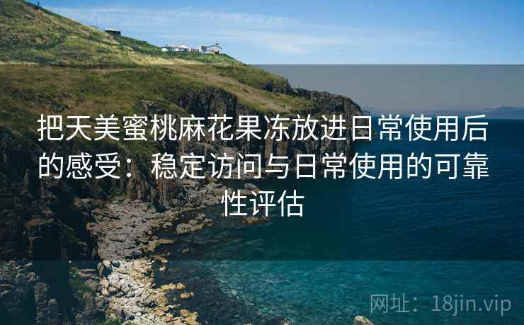 把天美蜜桃麻花果冻放进日常使用后的感受：稳定访问与日常使用的可靠性评估