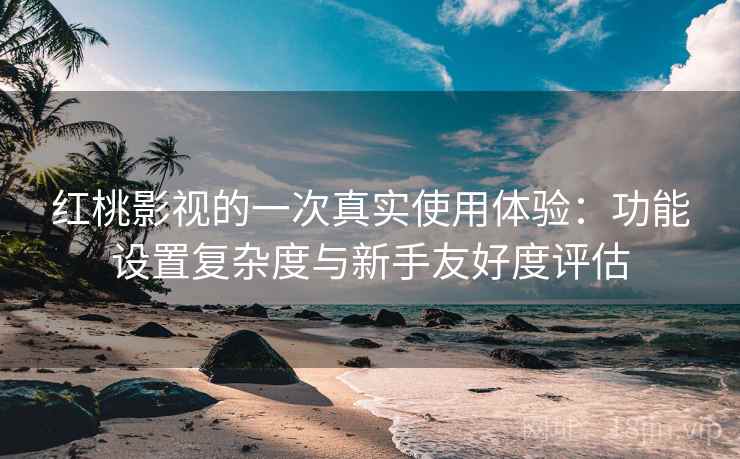 红桃影视的一次真实使用体验：功能设置复杂度与新手友好度评估